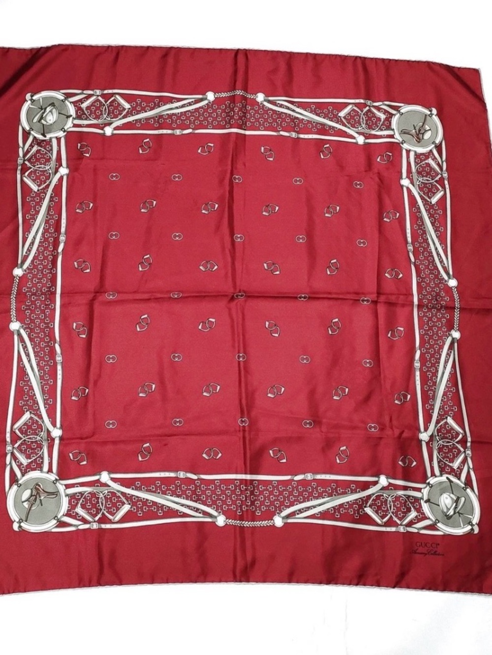 Gucci Silk- Print Scarf -Preowned - Picture 10 of 10